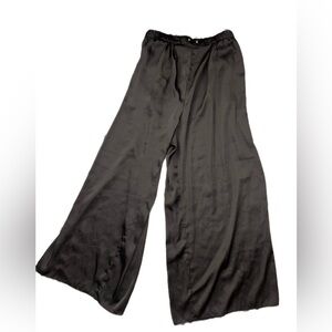Intimately Free People Black Satin Lounge Pants Sz Medium